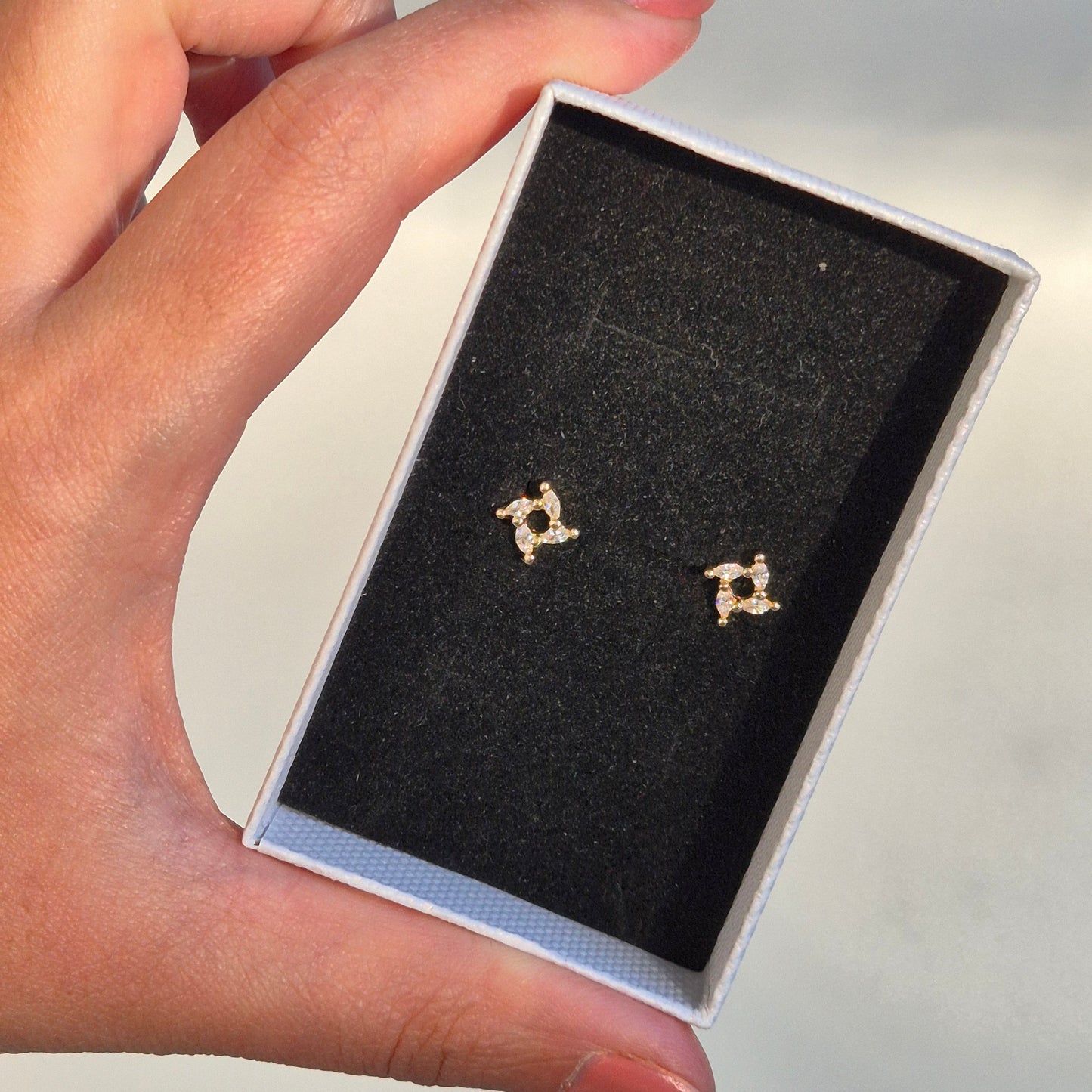 Acacia Stud Earrings ~ Gold