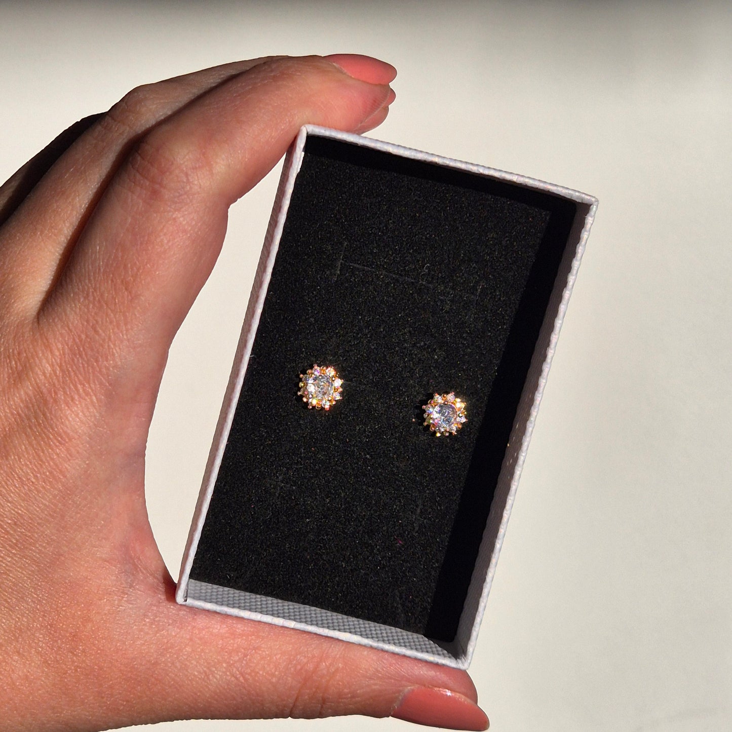 Diamond Stud Earrings ~ Gold