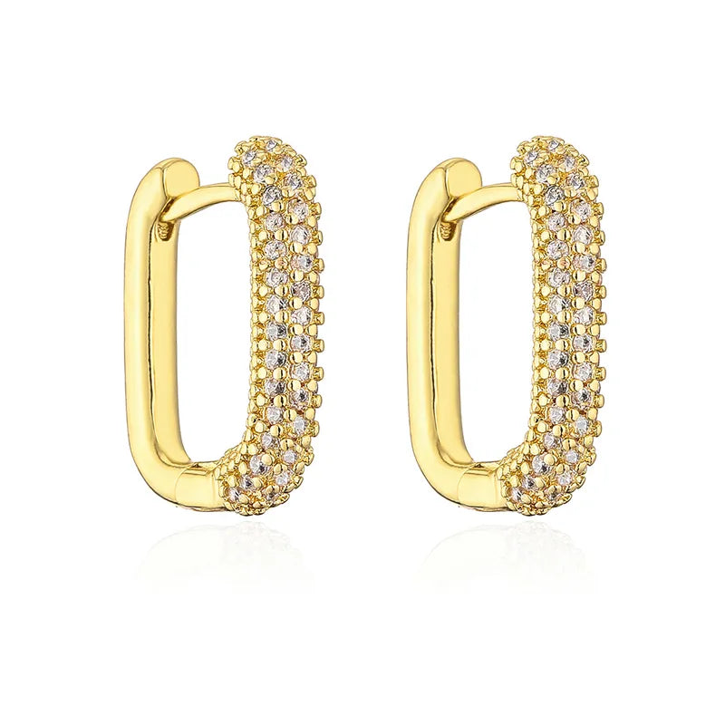 Square Huggy Earrings