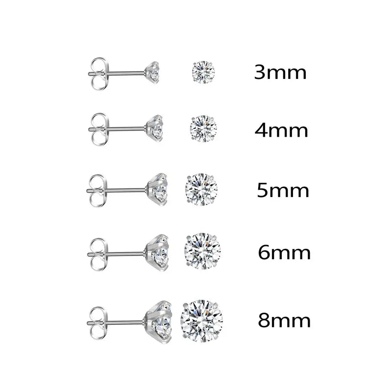 Classic Round Stud Earrings ~ Gold /Silver