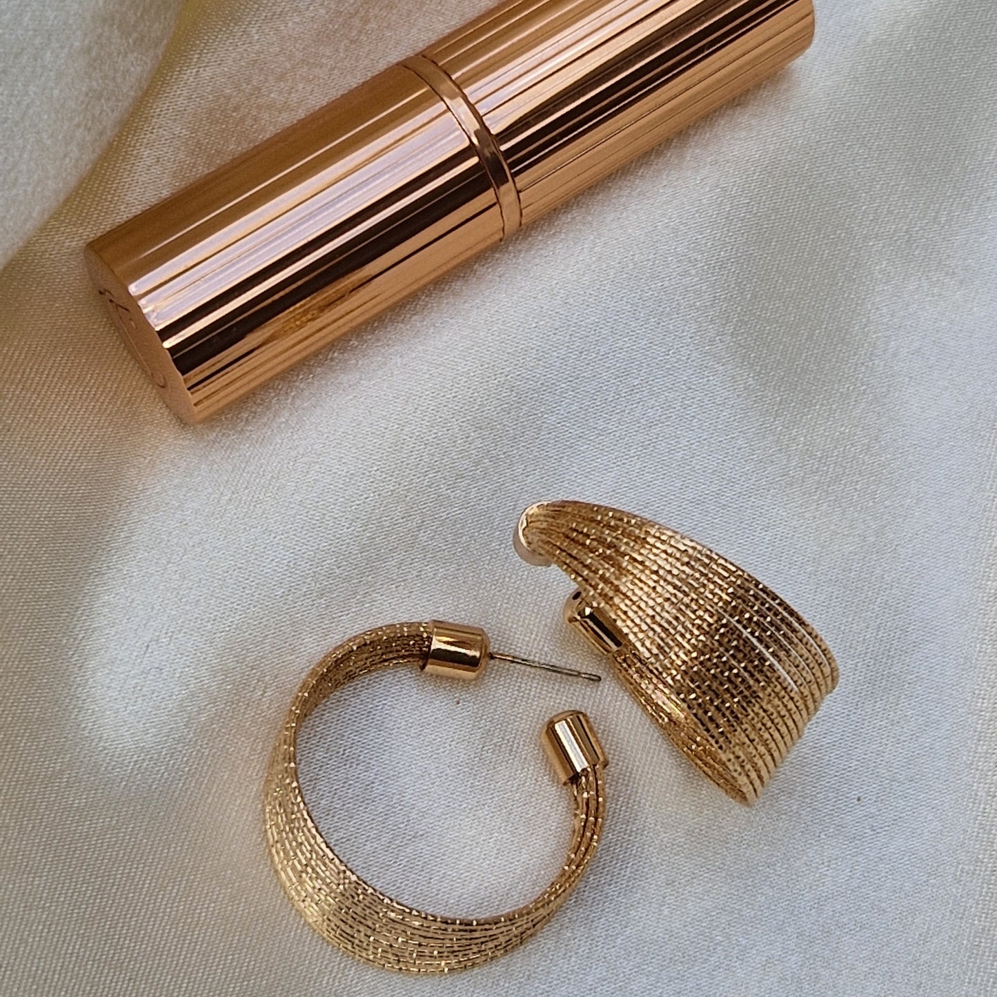 Luna ~ Gold Hoops