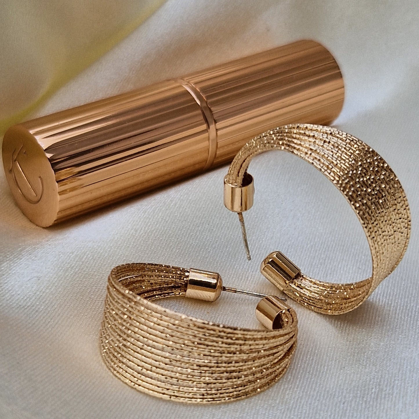 Luna ~ Gold Hoops