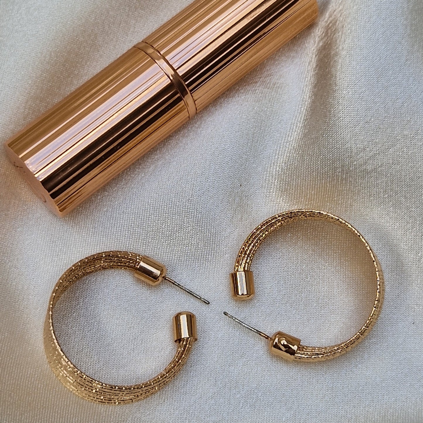 Luna ~ Gold Hoops
