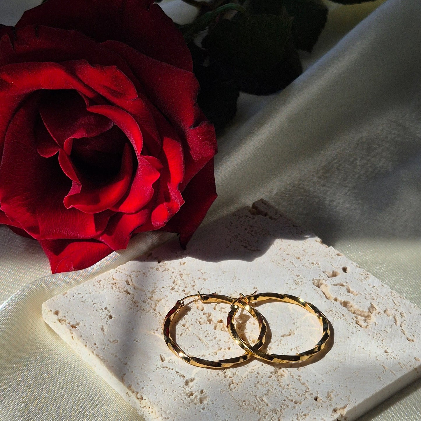 Elara Hoop Earrings ~ Gold