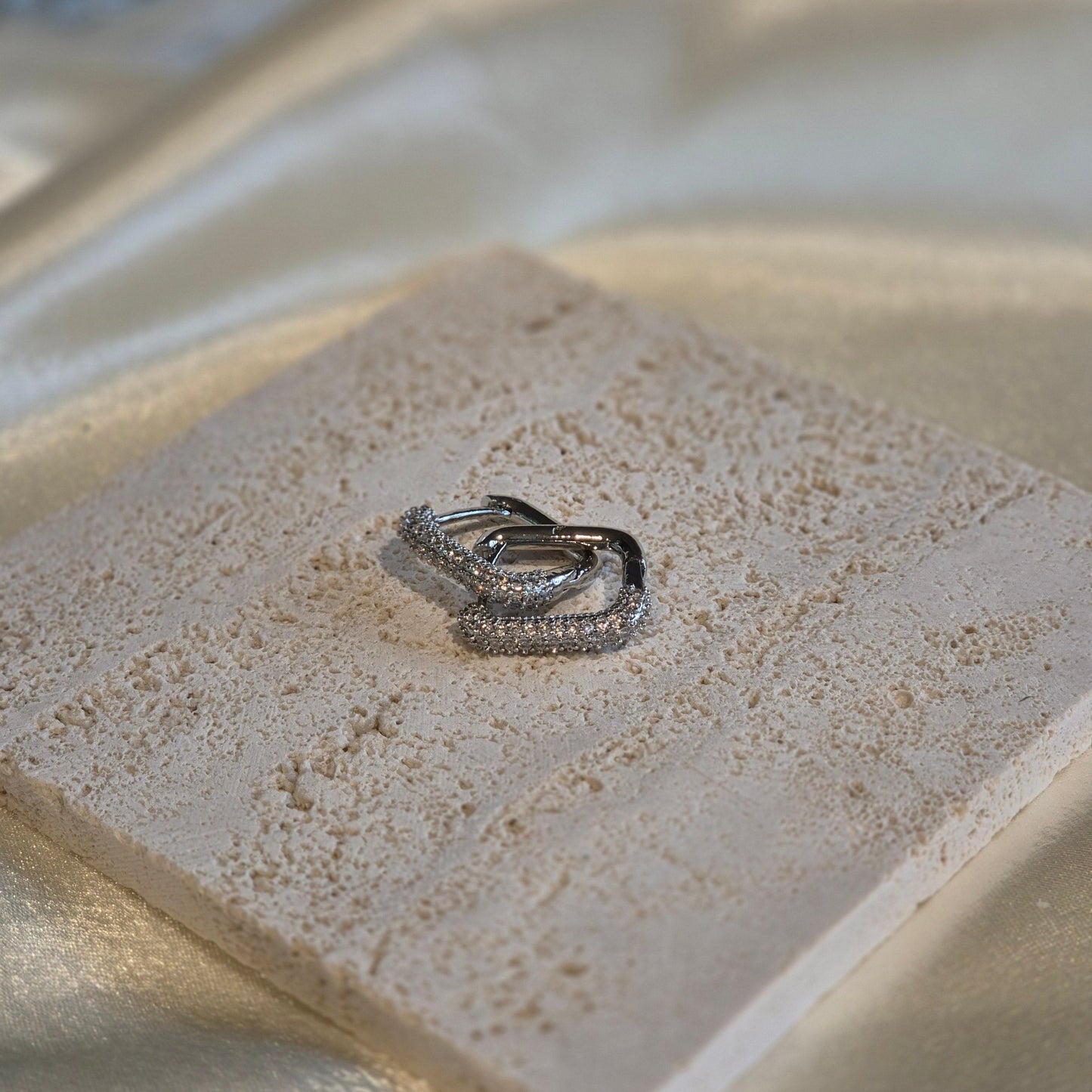 Square Huggy Earrings