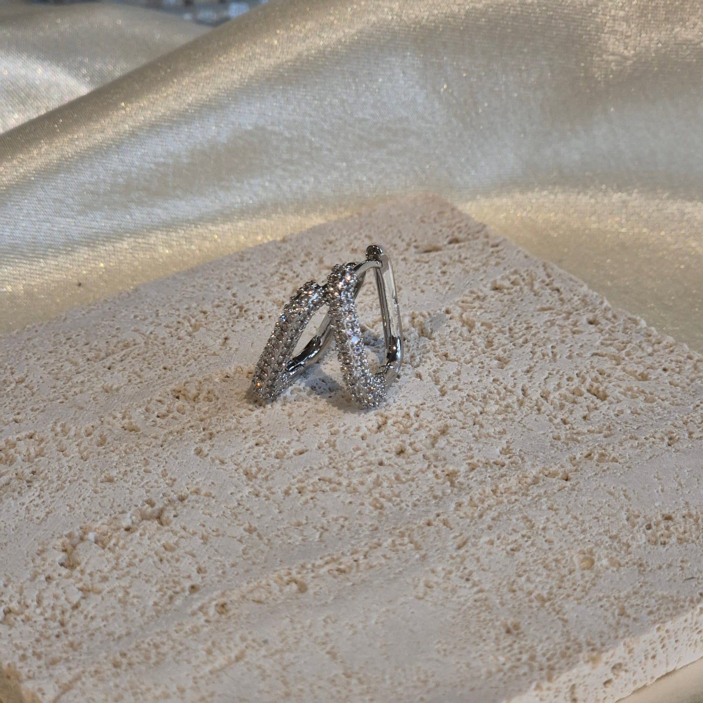 Square Huggy Earrings