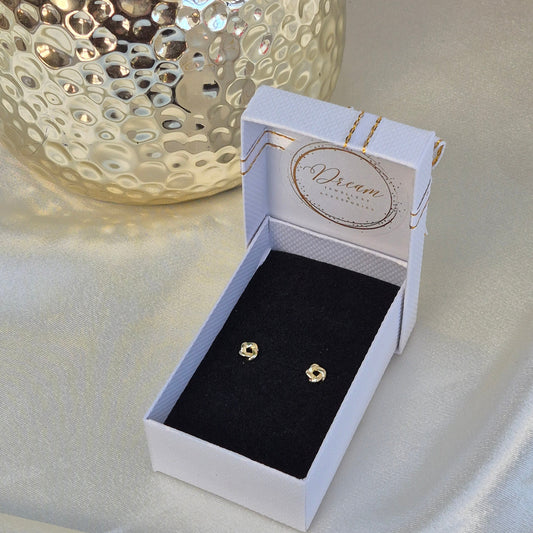 Knot Stud Earrings ~ Gold