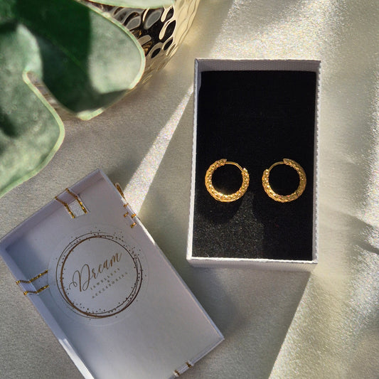 Selena Mini Hoop Earrings ~ Gold