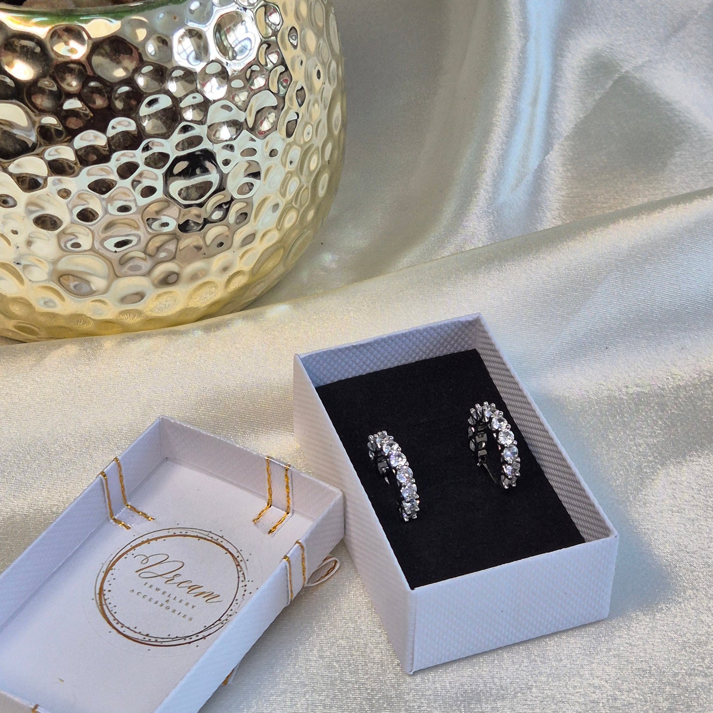 Kataleya Hoop Earrings ~ Gold / Silver
